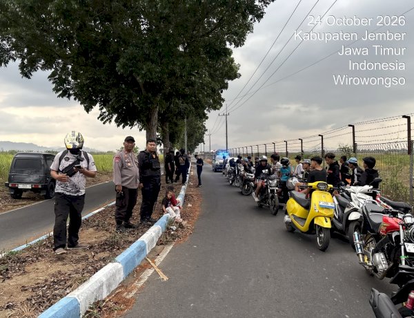 Respons Cepat Aduan 110, Polres Jember Amankan 21 Motor Balap Liar di Akses Bandara Notohadinegoro