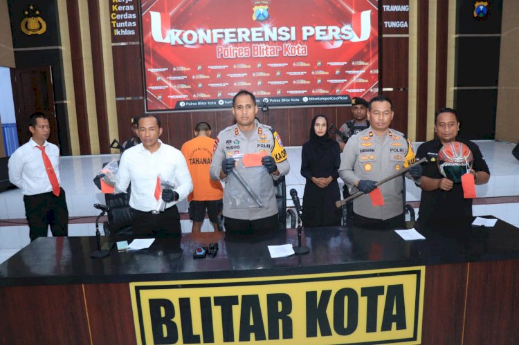 Polres Blitar Kota Berhasil Ungkap Kasus Pencurian di 21 TKP Tiga Tersangka Diamankan