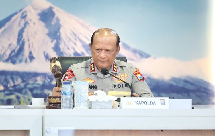Pimpin Anev, Kapolda Jatim : Situasi Kamtibmas Jawa Timur Januari - Maret 2026 Kondusif